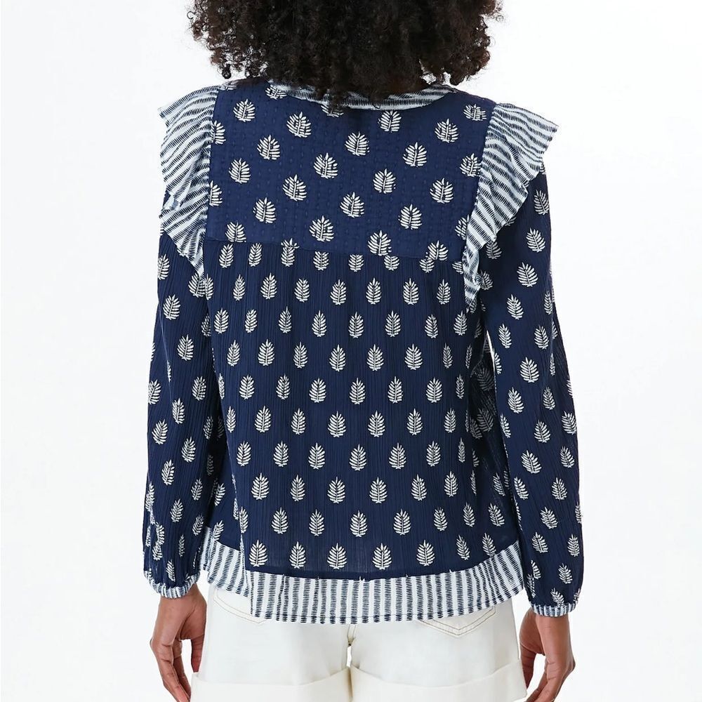 VINEYARD VINES NWT Deep Bay Fleur De Leaf Quilted Top 2X - Picture 4 of 13